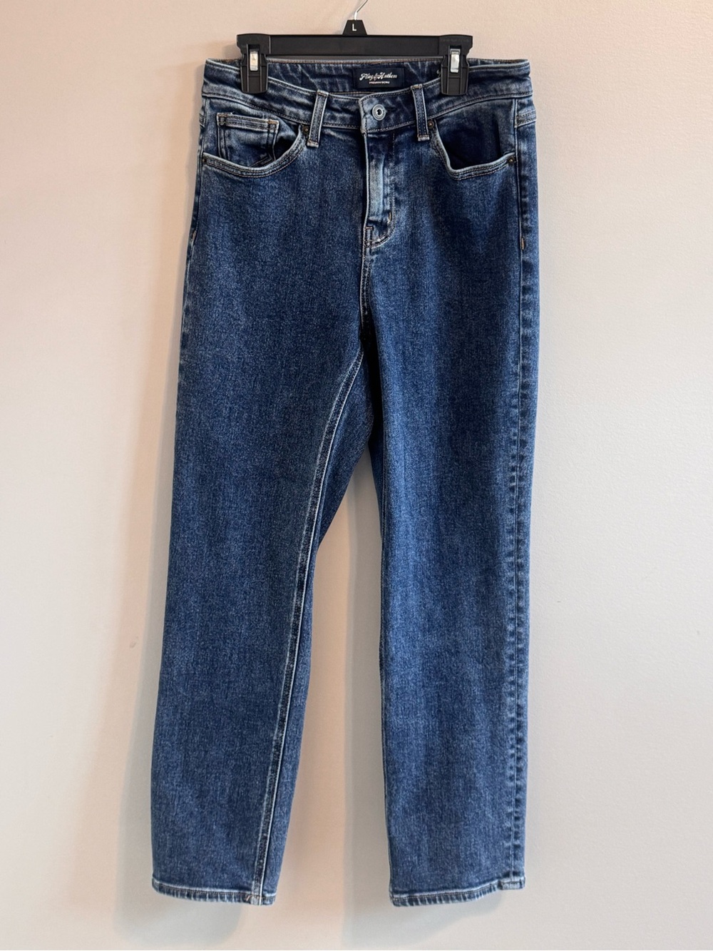 Flag & Anthem High Rise Straight Selvedge Jeans Size 6 / 28 Medium Wash